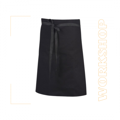 Tablier de cuisine en coton - Demi chef