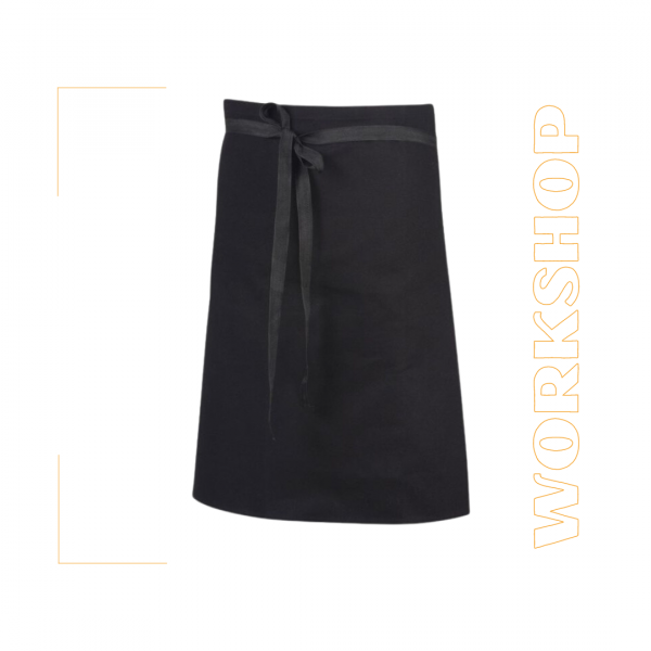 Tablier de cuisine en coton - Demi chef