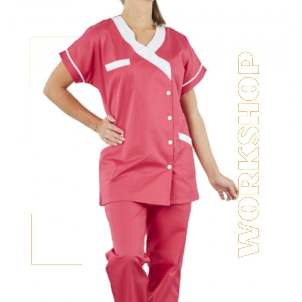 Tunique Bicolore TANA Fuschia / Blanc