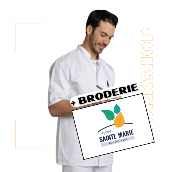 Tunique DENIS Blanc + Broderie