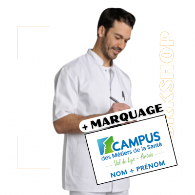 Tunique DENIS Blanche + Marquage