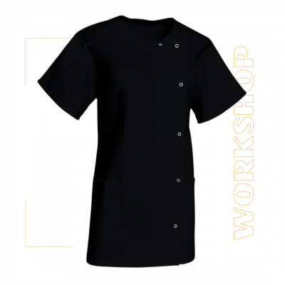 Tunique médicale blanche pour femme NOEMIE