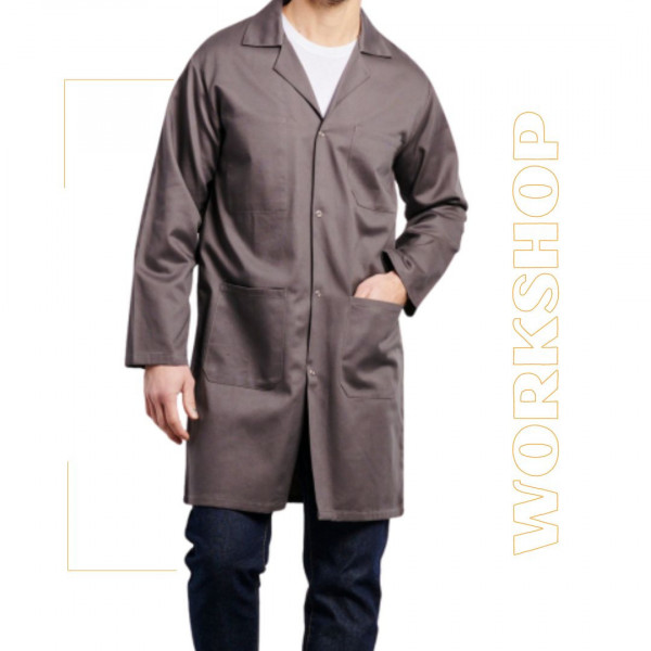 12AP430 Blouse Coton Gris Pression