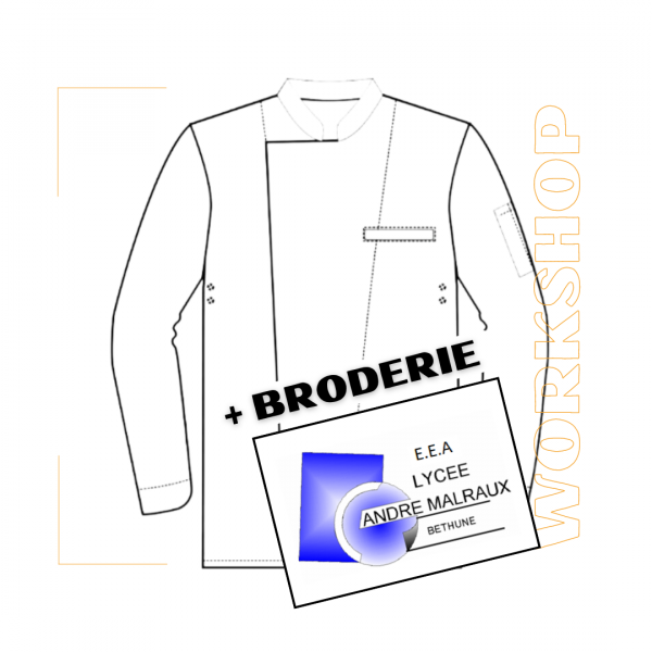 Veste Alex Manches Longues Blanche + Broderie