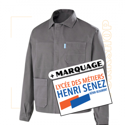 Veste Essentiels Gris Acier 9127-9062-06 + Marquage