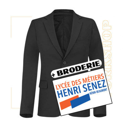 Veste Homme KONTIR Noir + Broderie