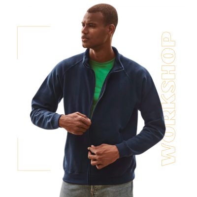 Veste homme molleton zippée classic - TOPTEX