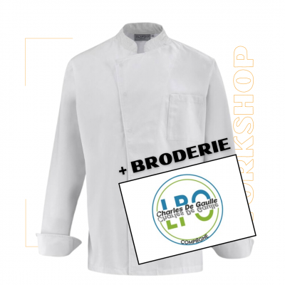 Veste Mixte CABBAGE Blanc + Broderie