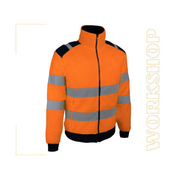 Veste polaire haute visibilité orange - POLGO