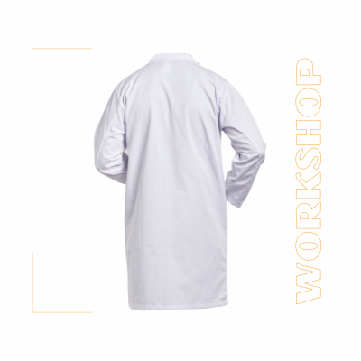 12AP110 Blouse blanc pressions