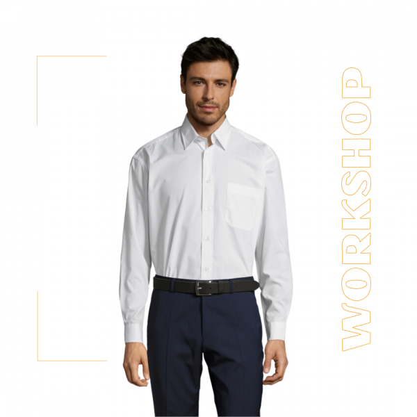 Chemise manches longues pour homme - BALTIMORE - SOLS