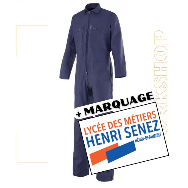 Combinaison 1 ZIP Essentiels Bleu Marine 9427-9062-01 + Marquage