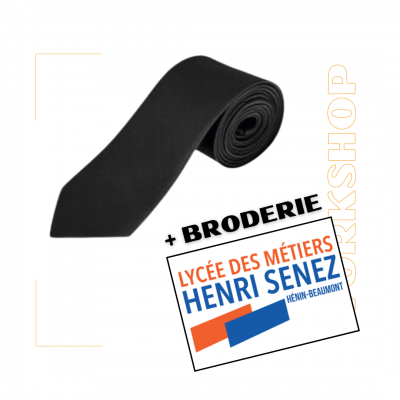 Cravate GARNER Noir + Broderie