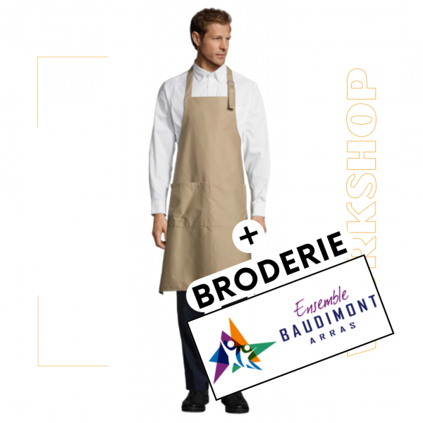 GALA Tablier CORDE T Unique + Broderie