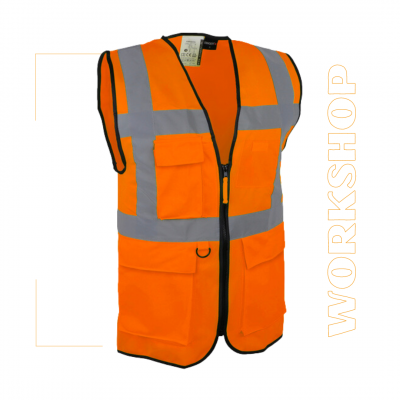 Gilet de travail haute visibilité multipoche - GARO