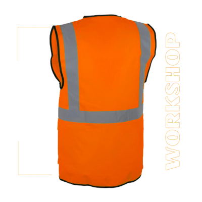 Gilet de travail haute visibilité multipoche - GARO