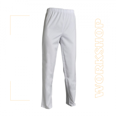 Pantalon ANDRE mixte blanc