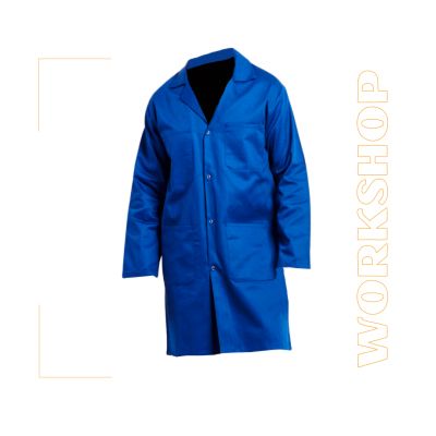 Blouse de travail en coton avec pressions