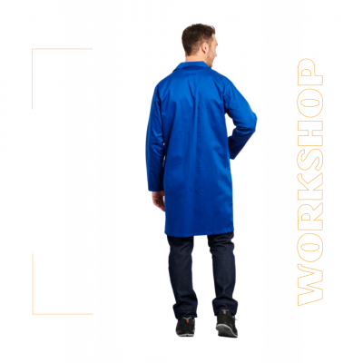 Blouse de travail en coton avec pressions