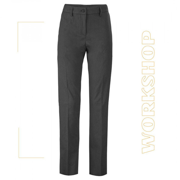 Pantalon droit femme Tarrazu Gris Anthracite