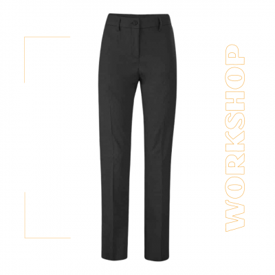 Pantalon droit femme TARRAZU Noir