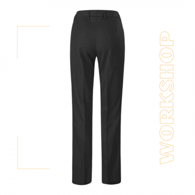 Pantalon droit femme TARRAZU Noir