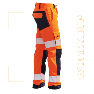 Pantalon haute visibilité Marine/Orange - PBV