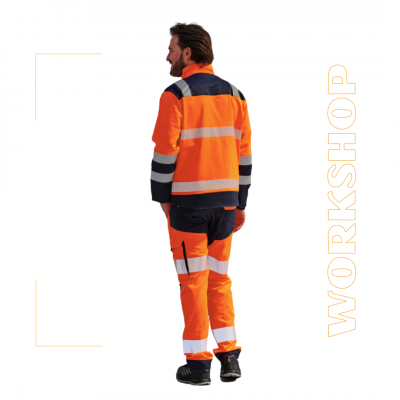 Pantalon haute visibilité Marine/Orange - PBV