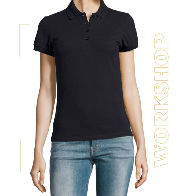 PEOPLE Polo Femme Manches Courtes