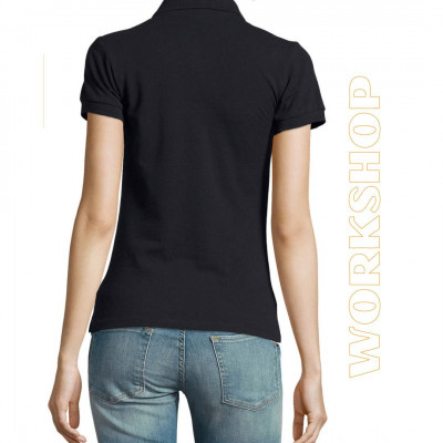 PEOPLE Polo Femme Manches Courtes