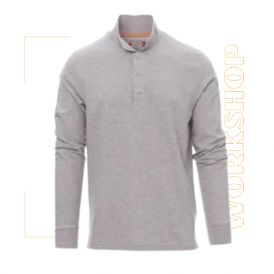 Polo Manches Longues FLORENCE Gris Chine