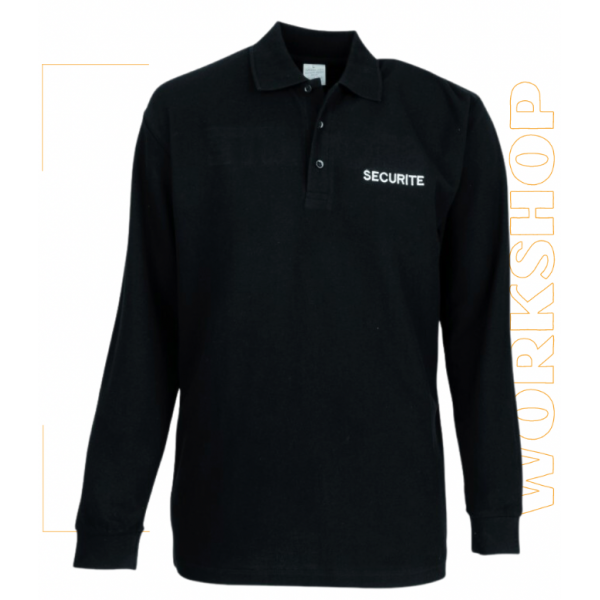 PRIME LSL Men Polo Manches Longues Noir