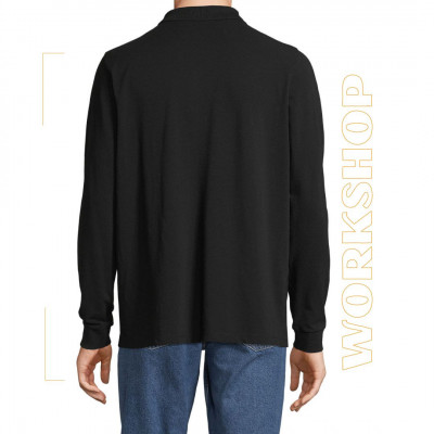 PRIME Polo Homme Manches Longues Polycoton SOL'S